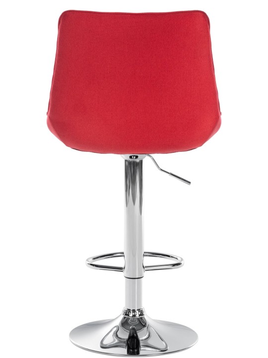 Bárszék Toni szövet króm, piros
