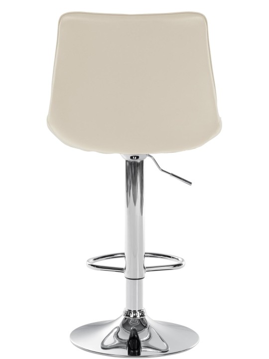 Bárszék Toni műbőr króm, krém