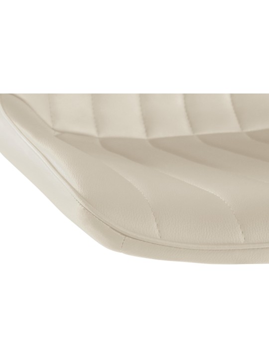 Bárszék Toni műbőr króm, krém