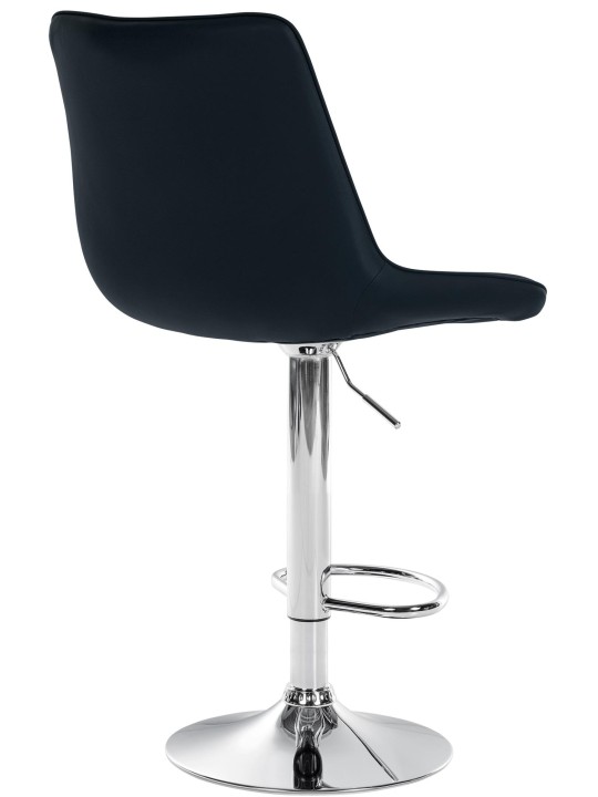 Bárszék Toni műbőr króm, fekete Bárszék Toni műbőr króm, fekete