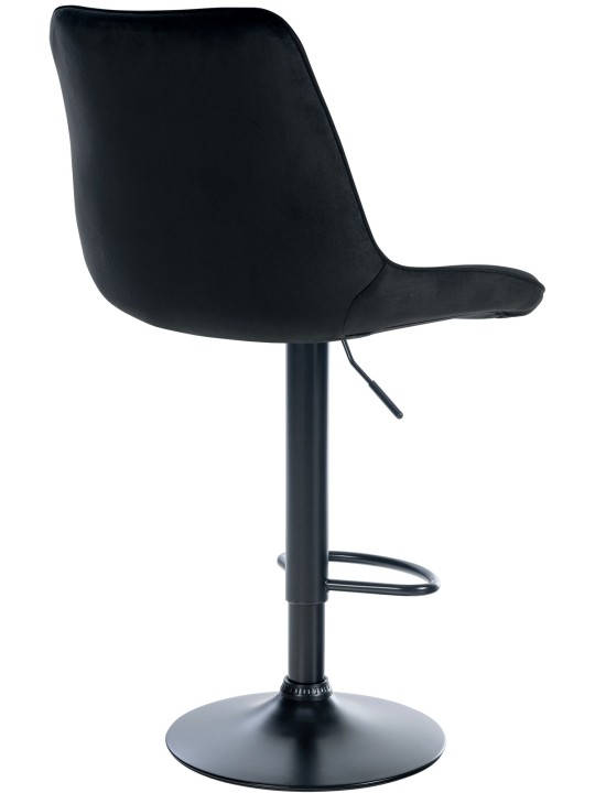 Bárszék Toni bársony, fekete