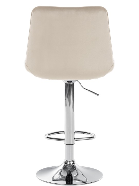 Bárszék Toni bársony króm, krém