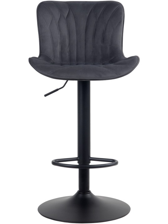 Bárszék Linus bársony, fekete