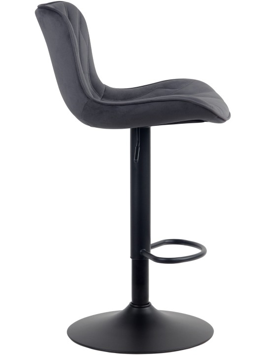 Bárszék Linus bársony, fekete