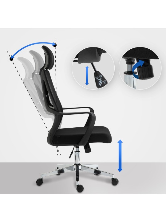 Kanab irodai szék, fekete