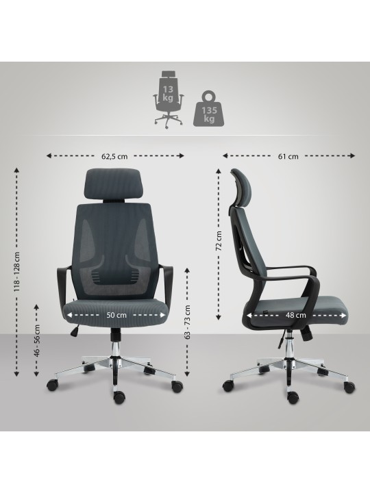 Kanab irodai szék, szürke