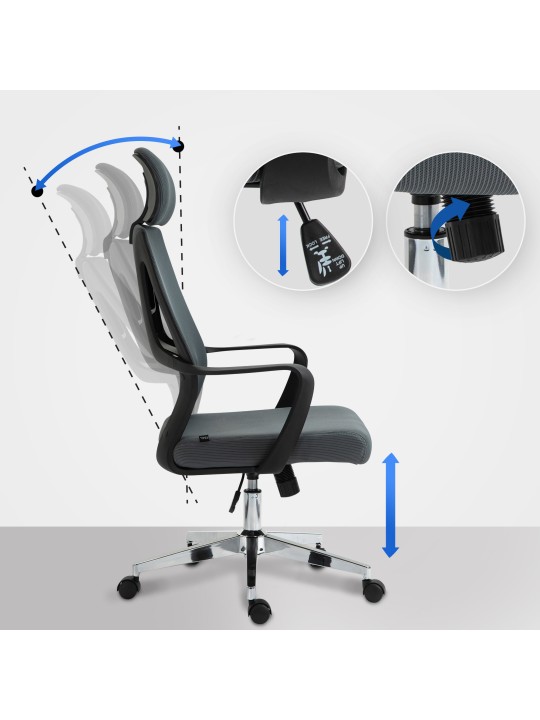 Kanab irodai szék, szürke