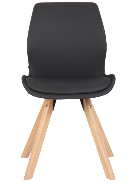 Luna műbőr szék, fekete