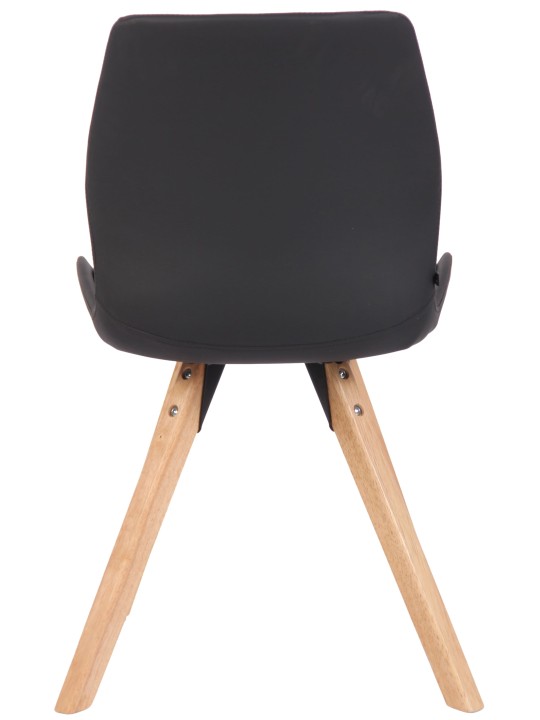 Luna műbőr szék, fekete