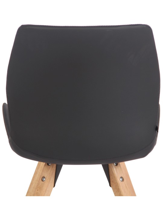 Luna műbőr szék, fekete