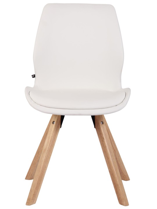 Luna műbőr szék, fehér