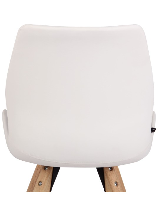 Luna műbőr szék, fehér