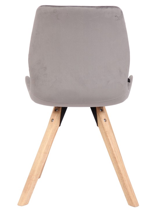 Luna bársony szék, szürke