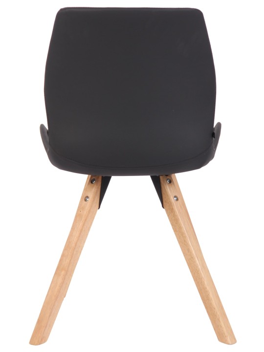 2 db Luna műbőr szék szett, fekete