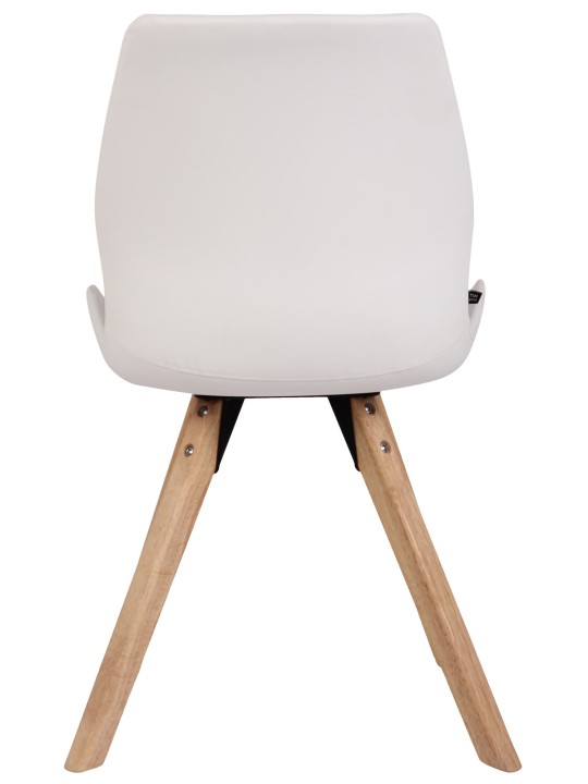 2 db Luna műbőr szék szett, fehér