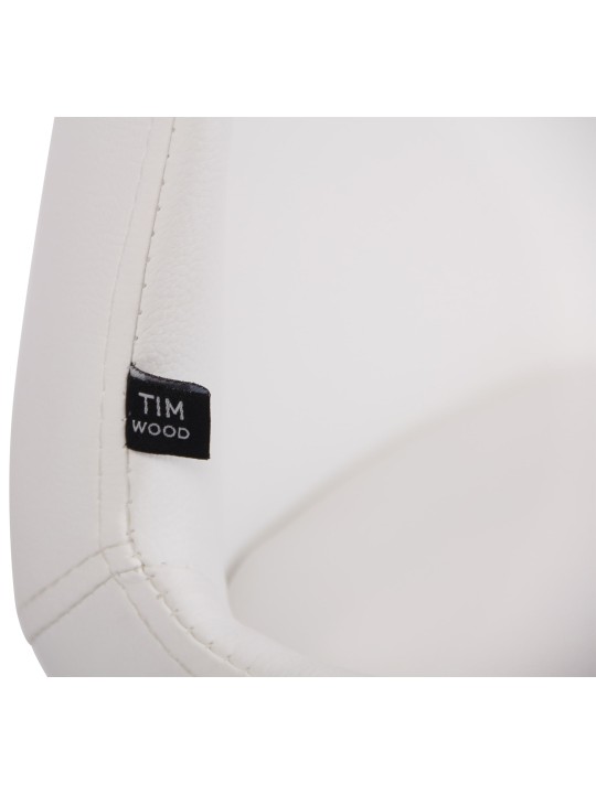 2 db Luna műbőr szék szett, fehér