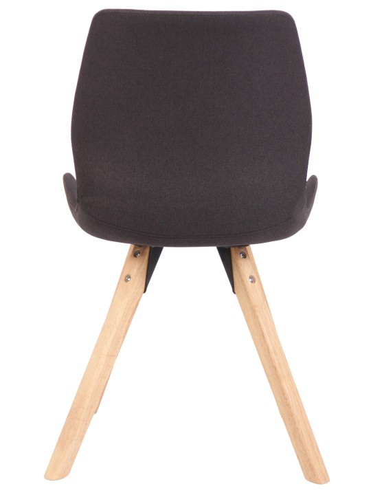 2 székből álló készlet Luna anyagból, fekete