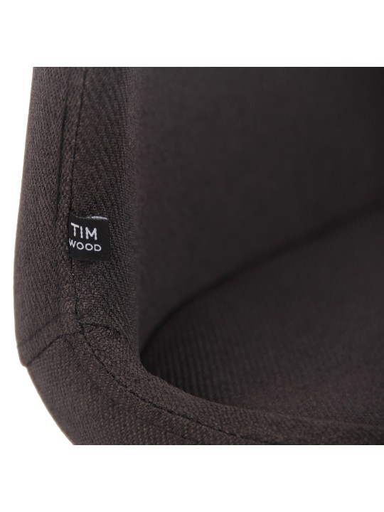 2 székből álló készlet Luna anyagból, fekete