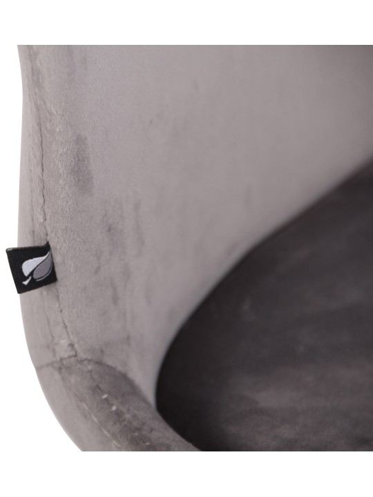 4db szék készlet Luna bársony, szürke