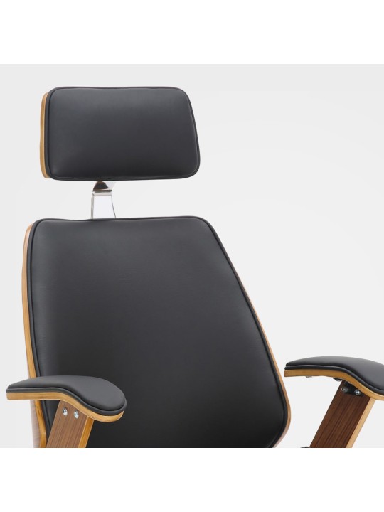 Chicago műbőr irodai szék, dió/fekete