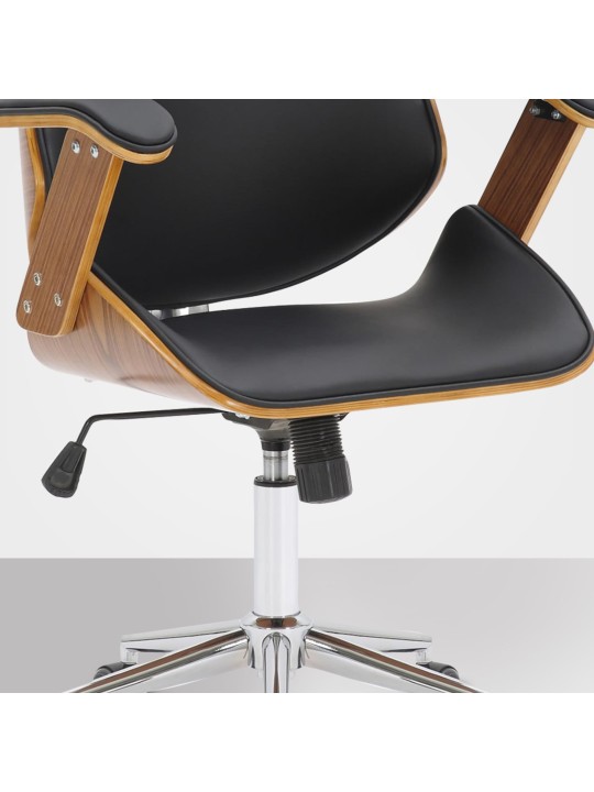 Chicago műbőr irodai szék, dió/fekete