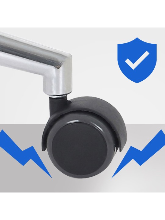 Chicago műbőr irodai szék, dió/fekete