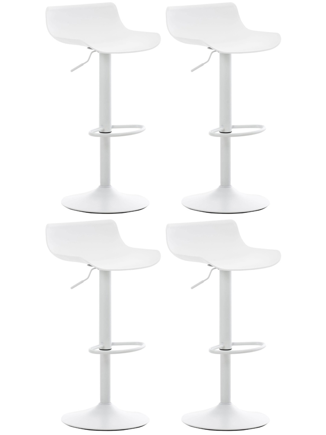 4 db Aveiro bárszék szett, fehér