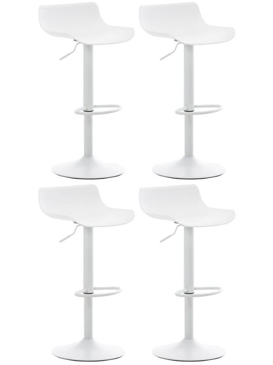 4 db Aveiro bárszék szett, fehér