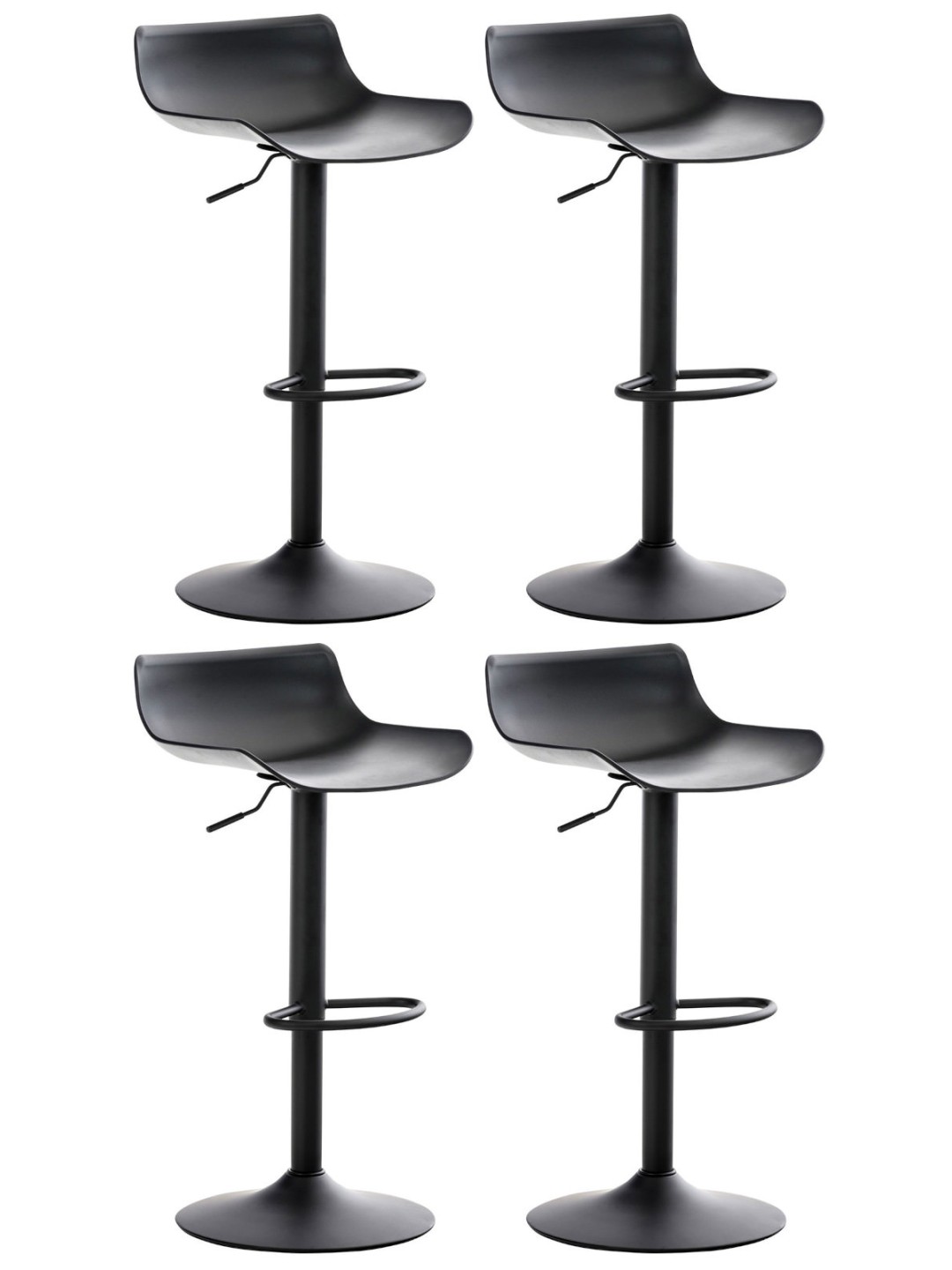 4 db Aveiro bárszék szett, fekete