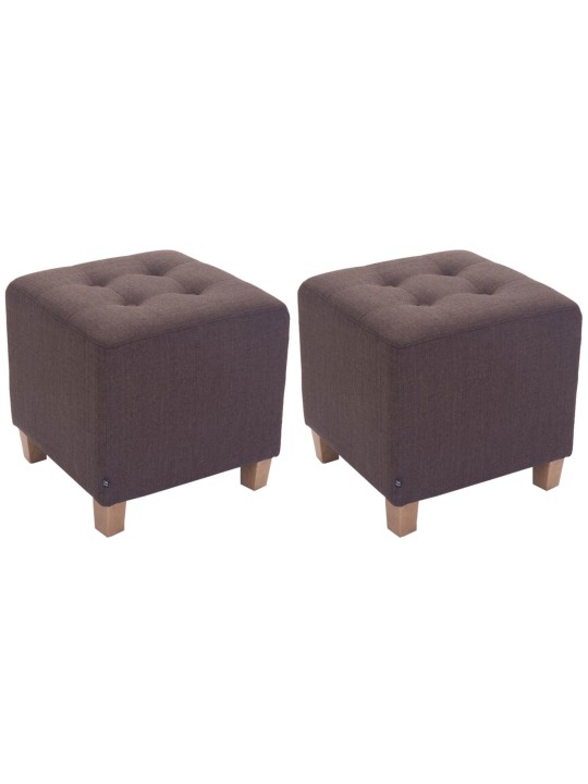 2db fáraó zsámoly készlet, antik fényű, barna