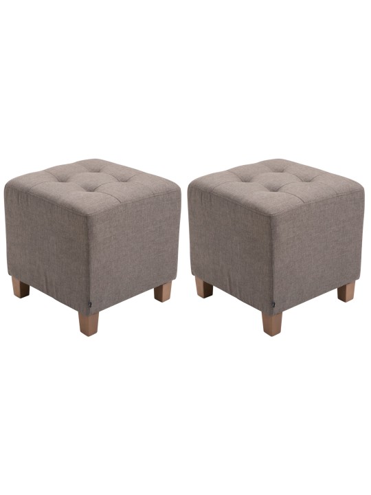 2db fáraó zsámoly készlet, antik fényű, taupe