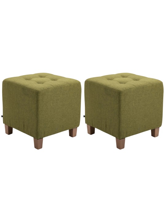 2db fáraó zsámoly készlet, antik fényű, zöld