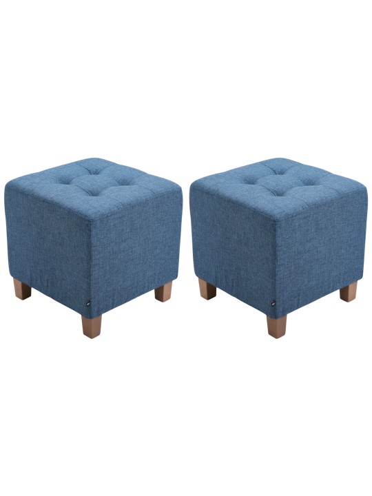 2db fáraó zsámoly készlet, antik fényű, kék