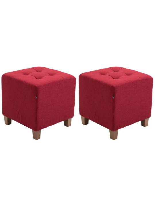 2db fáraó zsámoly készlet, antik fényű, piros 2db fáraó zsámoly készlet, antik fényű, piros