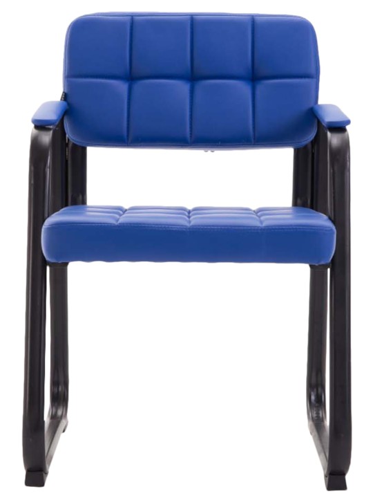 2 db-os látogatói szék készlet Canada B műbőrből, kék