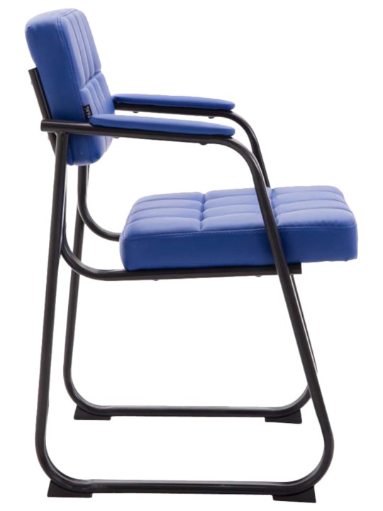 2 db-os látogatói szék készlet Canada B műbőrből, kék