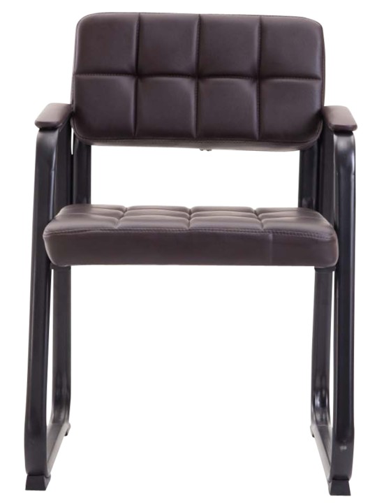 2 db-os látogatói szék készlet Canada B műbőrből, barna