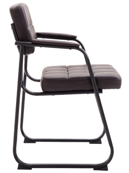 2 db-os látogatói szék készlet Canada B műbőrből, barna
