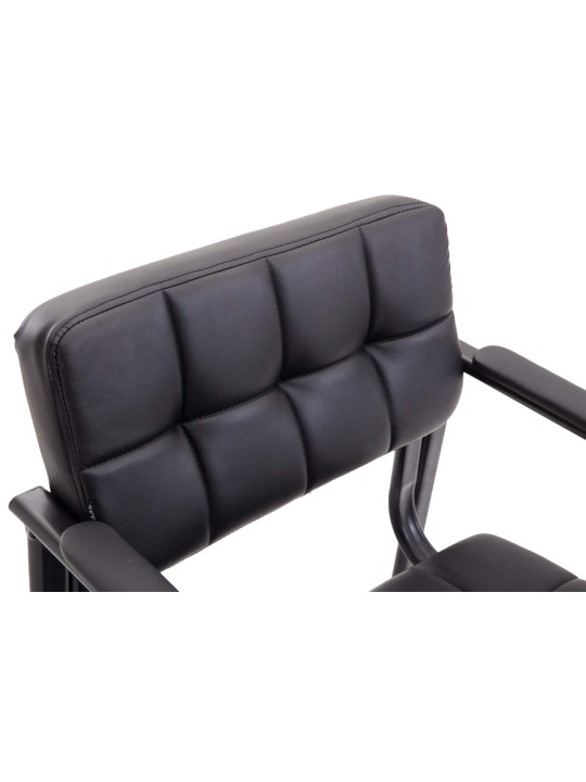 2 db-os látogatói szék készlet Canada B műbőrből, fekete