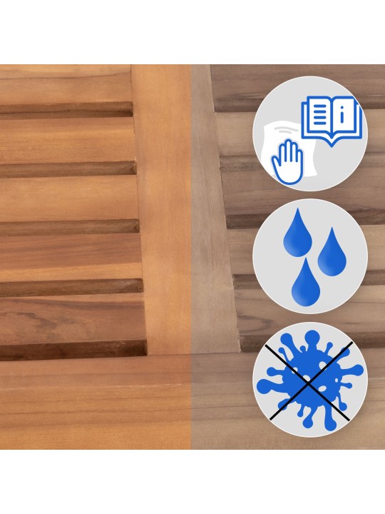 Teak pad Halden 220 cm, teak