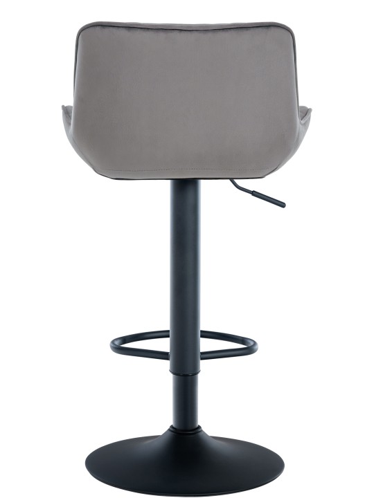 Bárszék Minosa bársony, sötétszürke