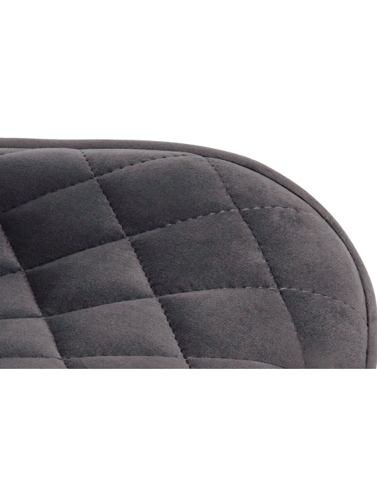Bárszék Minosa bársony, sötétszürke