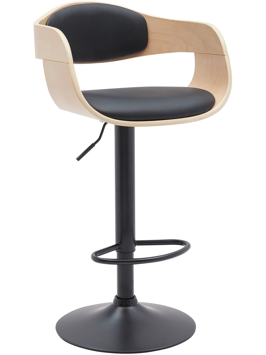 Bárszék Kingston B műbőr, natúr/fekete