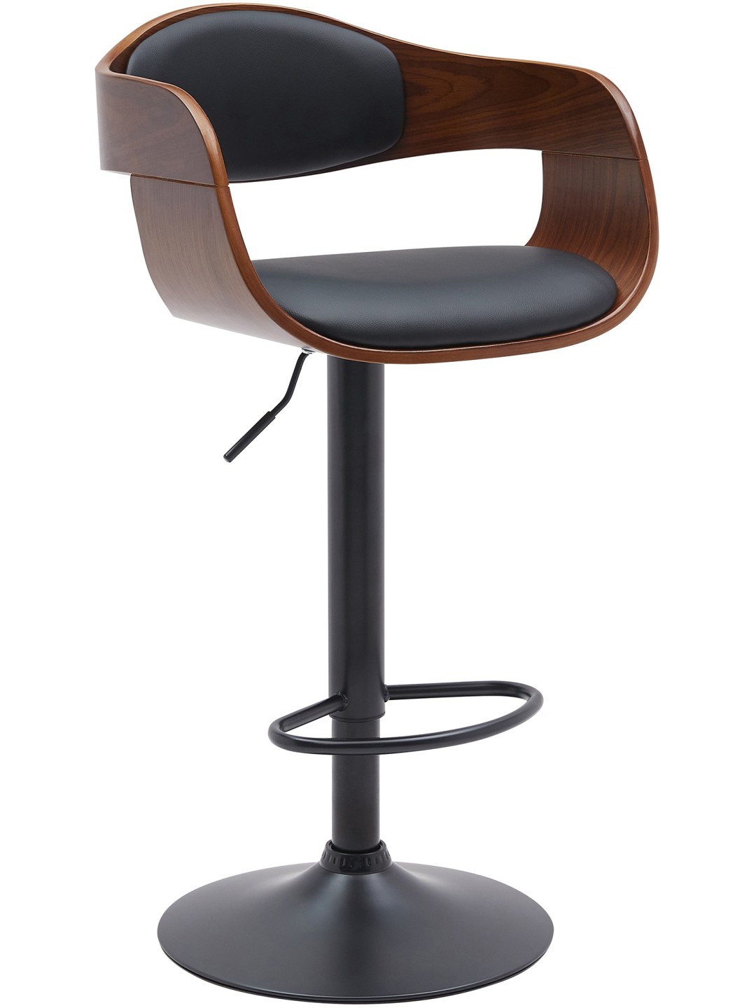 Bárszék Kingston B műbőr, dió/fekete