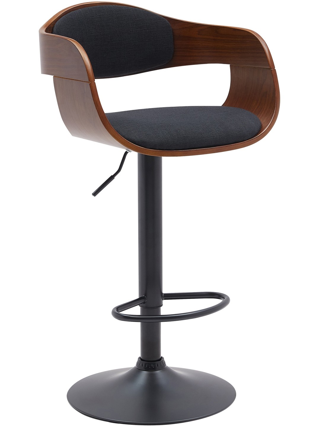 Bárszék Kingston B szövet, dió/fekete