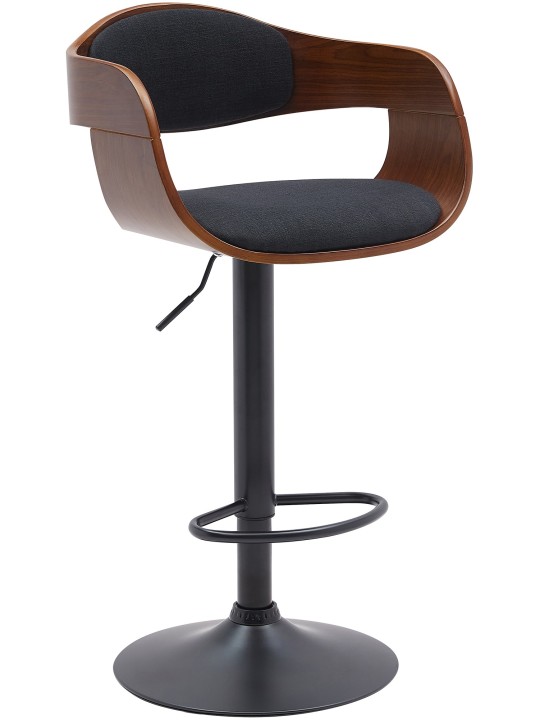 Bárszék Kingston B szövet, dió/fekete