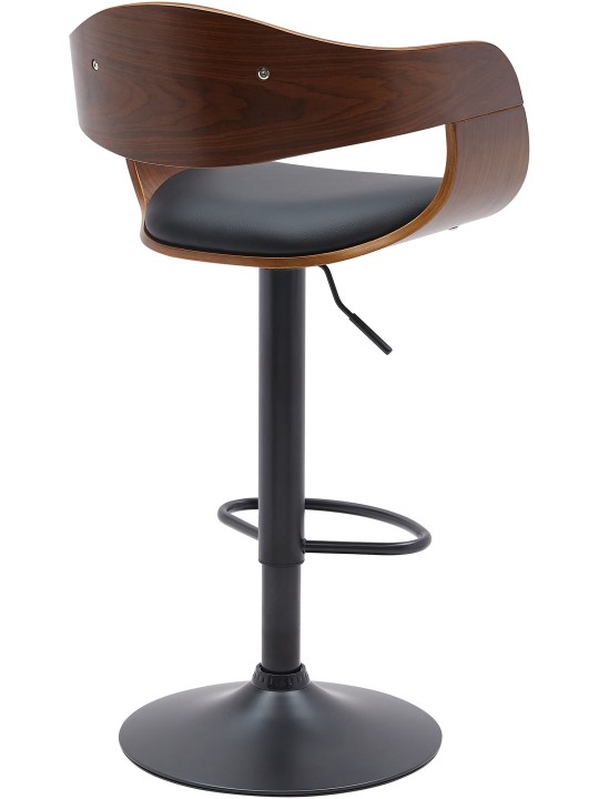 Bárszék Kingston B műbőr, dió/fekete