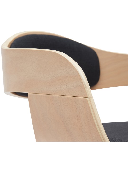 Bárszék Kingston B szövet, natúr/fekete