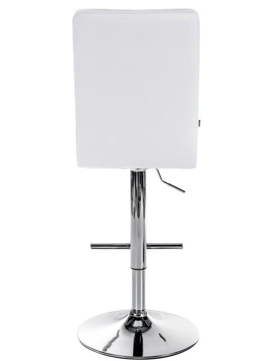 Bárszék Peking V2 műbőr króm, fehér