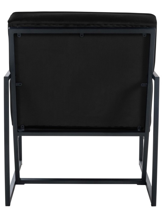 Lounger Avon bársony, fekete